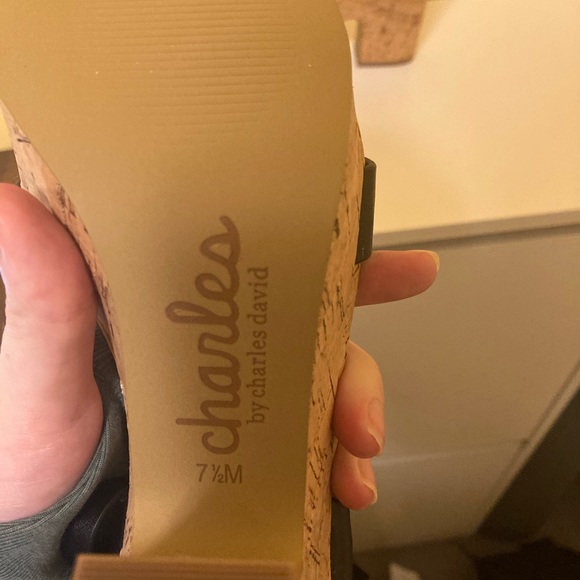 Charles David Platform Heeled Sandal - Picture 3 of 3